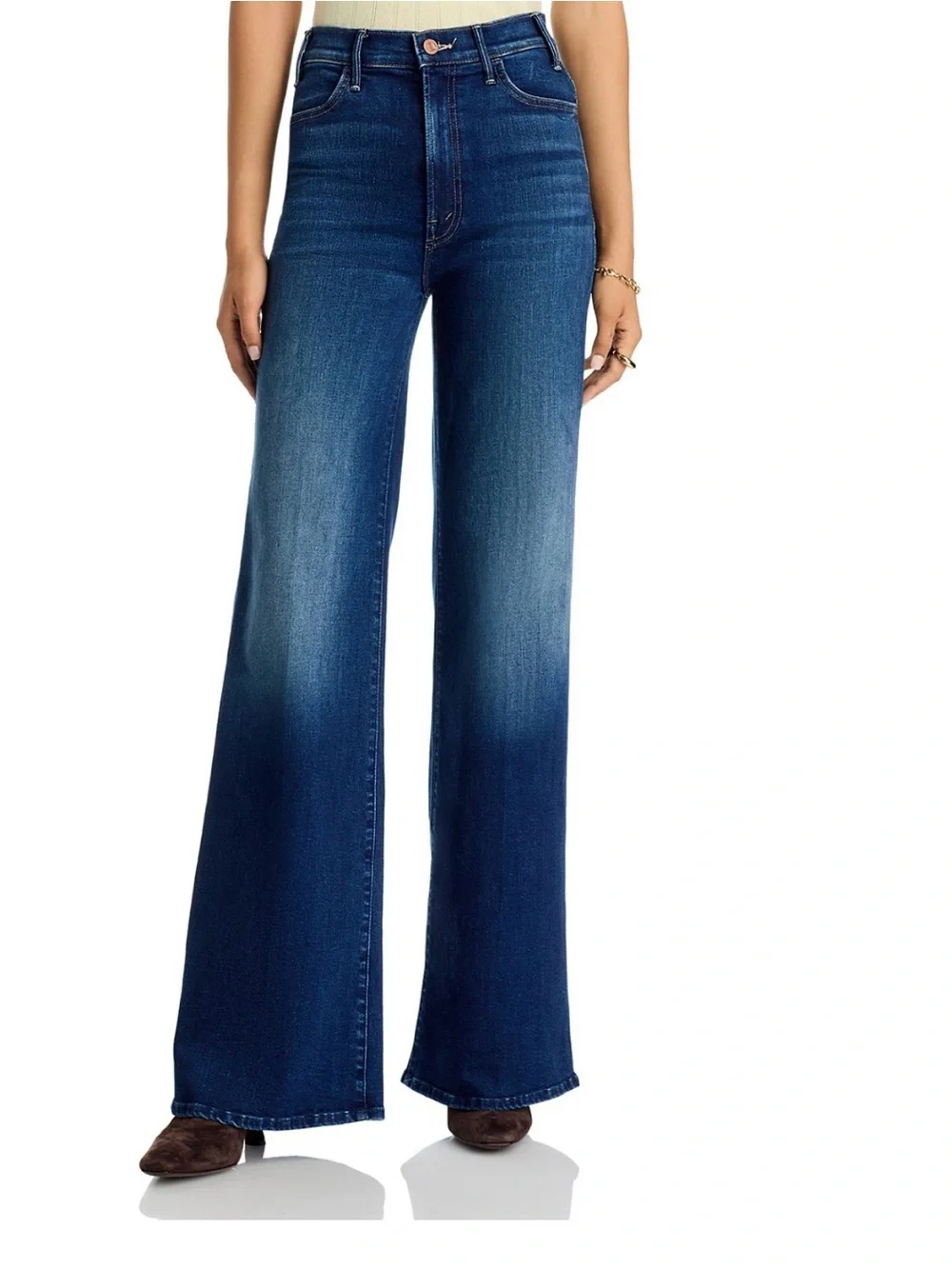 MOTHER The Hustler Roller Sneak Jeans in Troublemaker- size 25